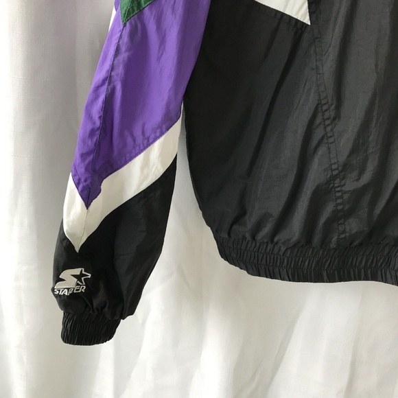 Vintage STARTER Colorado Rockies 1995 Coors Field Staff Windbreaker Jacket Zip - Picture 11 of 14